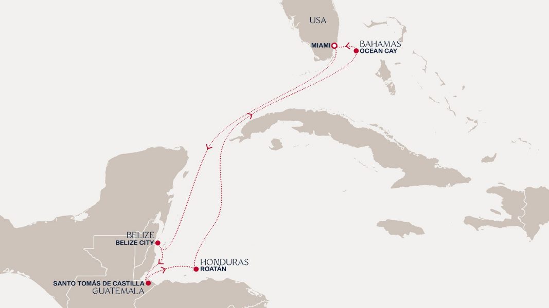 A Journey of Breathtaking Natural Wonders & Island Retreats Itinerary Map